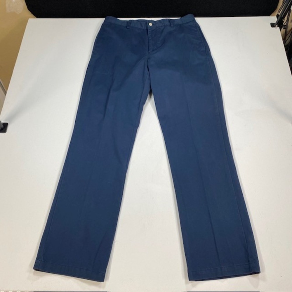 Vineyard Vines Mens Navy Blue Club‎ Pant Cotton Chino Straight 1P1000 35x34
